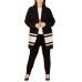 Women’s Plus Size Striped Jackets