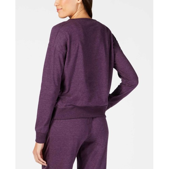  Women's Plus Size Velvet-Stripe Jogger Pajama Pants