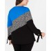  Women'sPlus Size Colorblocked Tie-Sleeve Tops