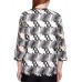 Plus Native New Yorker Abstract Duet Top (White, 3X)