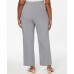  Plus Size Versailles Pull-On Pants (Silver, 20W/Short)