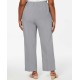  Plus Size Versailles Pull-On Pants (light gray, 20W/Short)