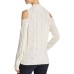  Women's Cold-Shoulder Mock Neck Sweaters