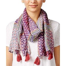 American Rag Checkered Tassel Scarf Boulder Fest