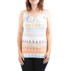 American Rag Juniors Printed Cutout Bungee Orange Multi, Size Small