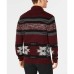  Men’s Geometric Shawl-Collar Cardigan
