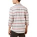  Men’s Geometric Striped Shirt (Oat Heather, 2XL)