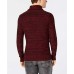  Men’s Jacquard Shawl-Collar Sweater