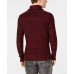  Men’s Jacquard Shawl-Collar Sweater