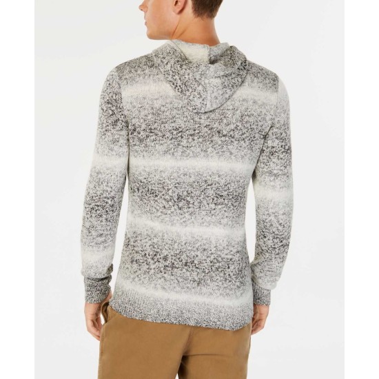  Men’s Ombre-Stripe Hooded Sweater