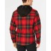  Men’s Plaid Hooded Shirt Jackets