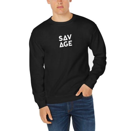  Men’s Savage Graphic Sweatshirt (Black, XL)