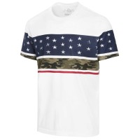 American Rag Men’s Stars & Camo T-Shirt (White, Small )