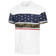 American Rag Men’s Stars & Camo T-Shirt (White, Small )