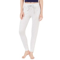 Ande Printed Jogger Pajama Pants (White, M)
