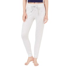 Ande Printed Jogger Pajama Pants (White, M)