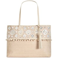Angel by L. Martino Extra-Large Boarding Handbag Tote Natural OS AGL032A16