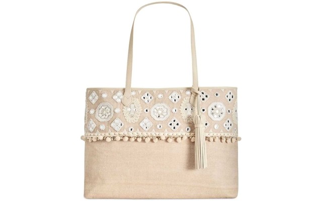  Extra-Large Boarding Handbag Tote Natural OS AGL032A16