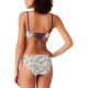  Happy Strappy Printed Bikini Bottoms Women’s Swimsuit (White/Multi, M)