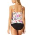  Women’s Fleetwood Floral-Print Underwire Tankini Top (Multicolor, 34B/32C)