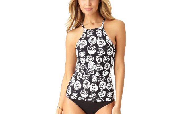  Women’s High-Neck Tankini Top Swimwear