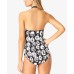  Women’s Signature Coming Up High Neck One-Piece Swimsuit