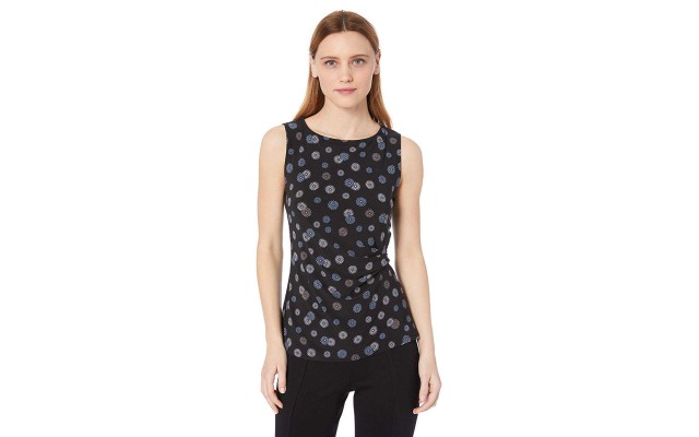  Women’s Side Twist Top (Anne Black/Vivaldi Combo, M)