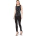  Women’s Side Twist Top (Anne Black/Vivaldi Combo, M)
