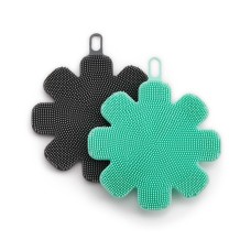 Art & Cook Silicone Sponges Set of 2, Green/Black