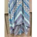  Women's Aztec Chiffon Hi-lo Summer Dress