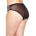  Low-Rise Lace-Waist Bikini (Silver, XL)