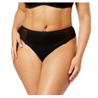 Ashley Graham Women's Plus Size Lace Trim Thong