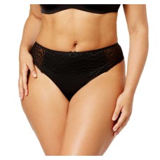 Ashley Graham Women's Plus Size Lace Trim Thong
