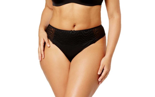  Women's Plus Size Lace Trim Thong