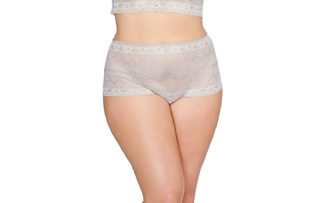  Womens Plus Size Lingerie Wide Waist Lace Thong