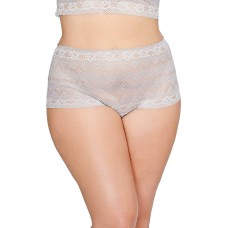 Ashley Graham Womens Plus Size Lingerie Wide Waist Lace Thong