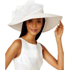August Hat Aster Extra Wide Brim Hat (White)