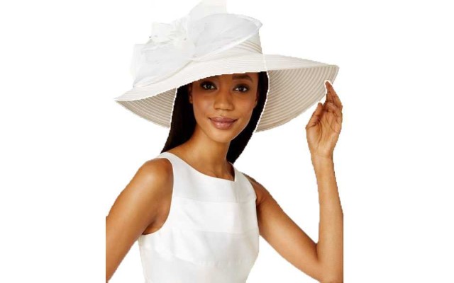  Aster Extra Wide Brim Hat (White)