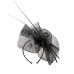  Begonia Fascinator Hat Black One Size