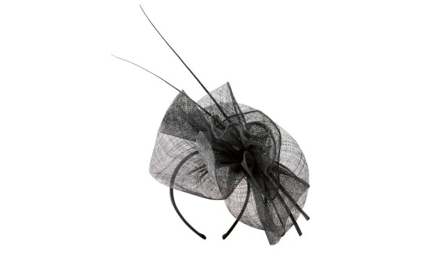  Begonia Fascinator Hat Black One Size