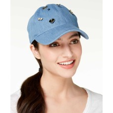 August Hat Charms Denim Baseball Cap (Light Denim, One Size)