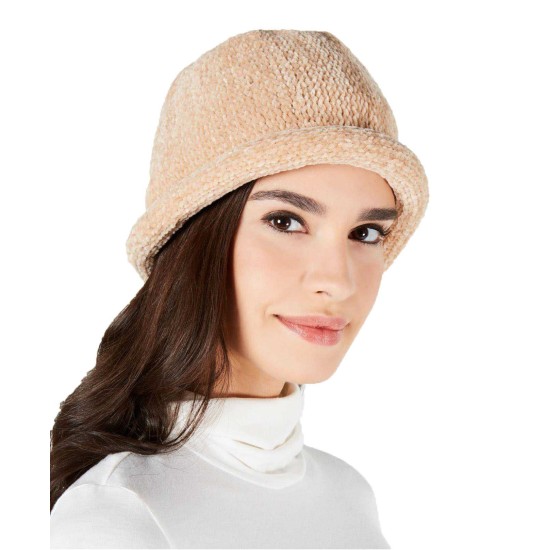  Chenille Roll-up Hat (Beige)