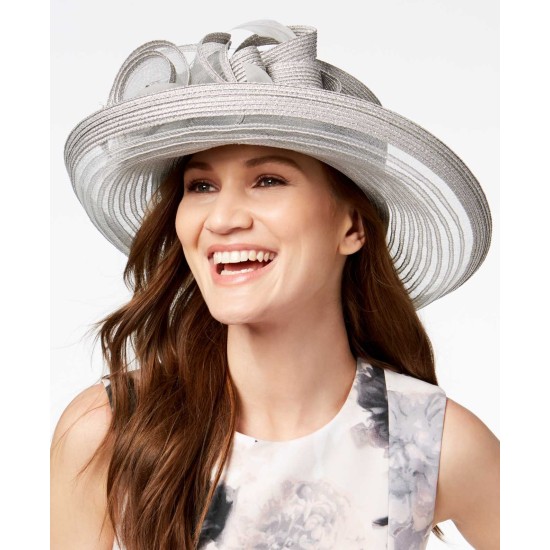  Citrine Romantic Dressy Hat – Grey