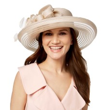 August Hat Citrine Romantic Profile Hat (Nude, One Size)