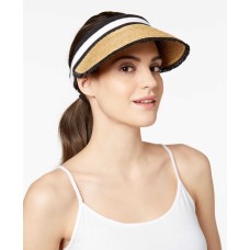 August Hat Colorblocked Women’s Straw Visor
