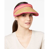 August Hat Colorblocked Women’s Straw Visor