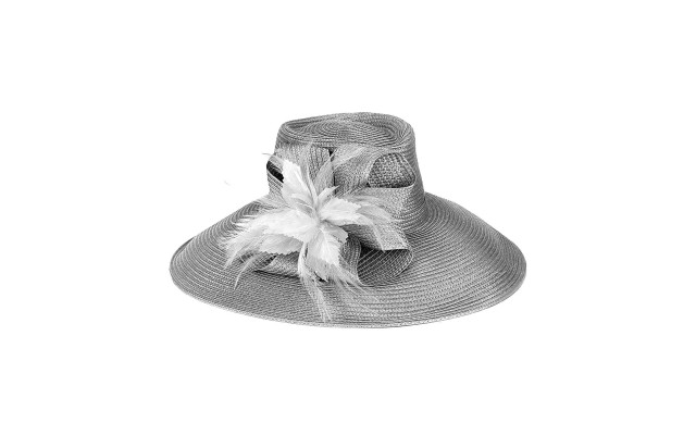  Company Aquamarine Large Romantic Profile Hat (Gray, One Size)