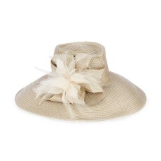August Hat Company Aquamarine Large Romantic Profile Hat (Nude)