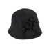  Company Women’s Wool Blend Bucket Hat Flower Detail Black One Size