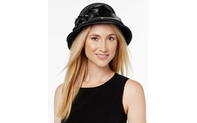  Enchanting Bow Dress Cloche Black ONE SIZE
